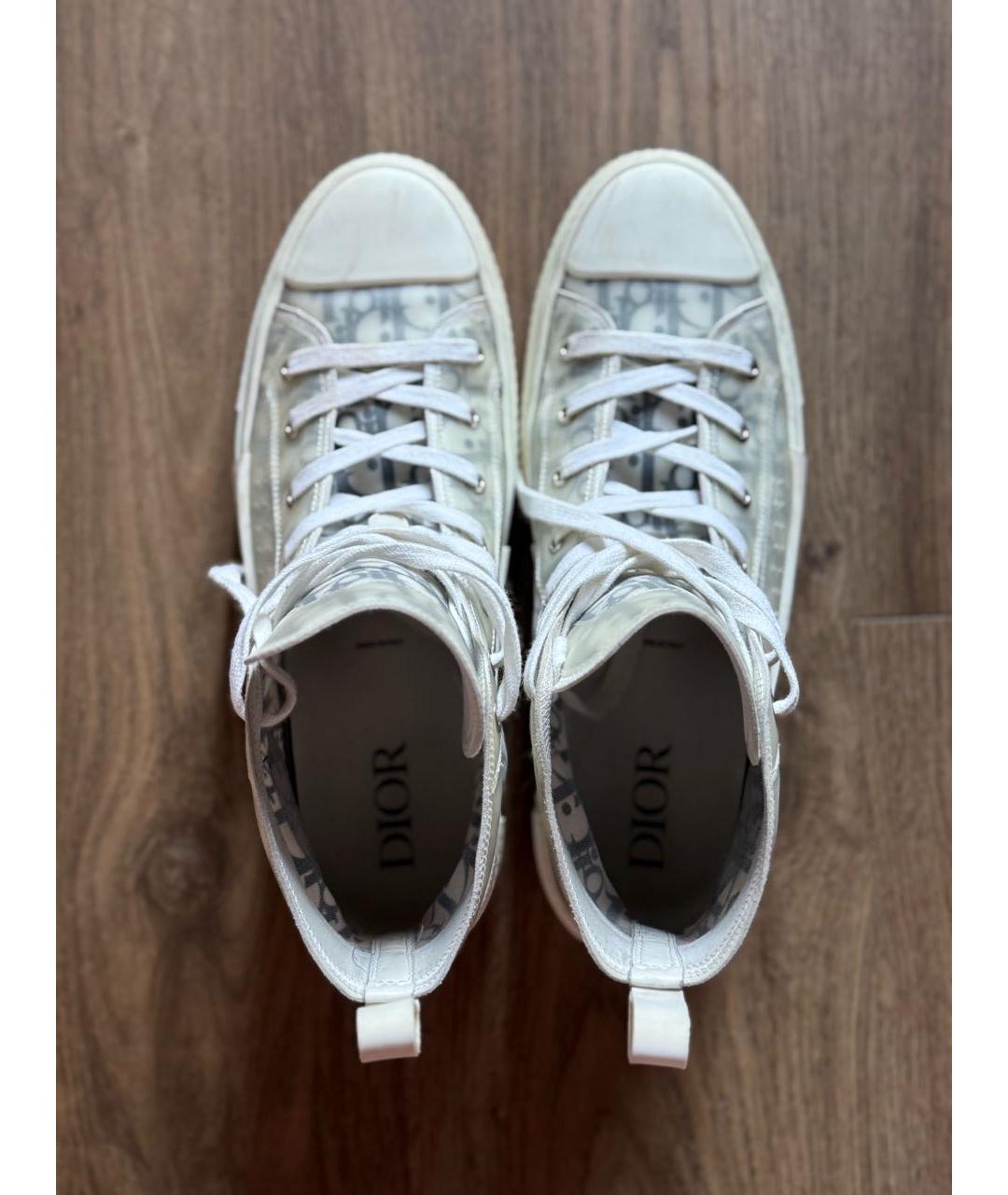 DIOR HOMME Белые высокие кроссовки / кеды, фото 3