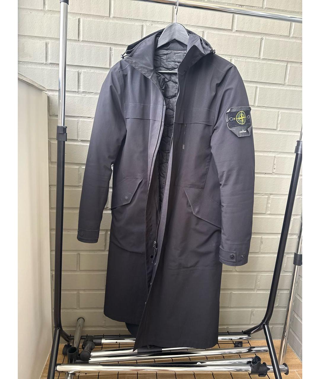 STONE ISLAND Черная полиамидовая парка, фото 8