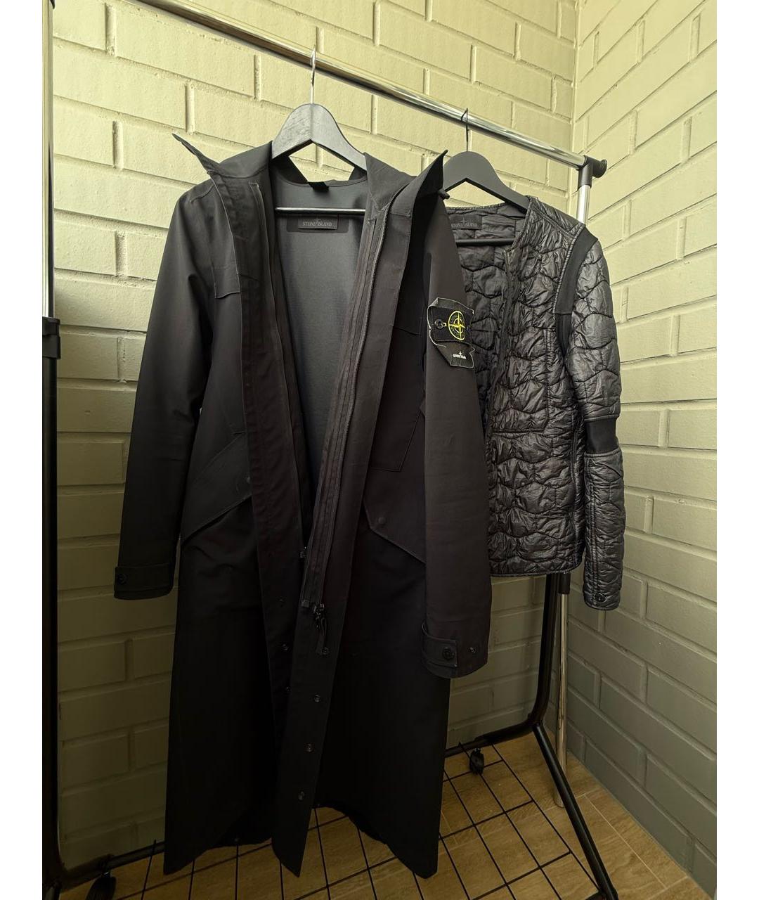 STONE ISLAND Черная полиамидовая парка, фото 7
