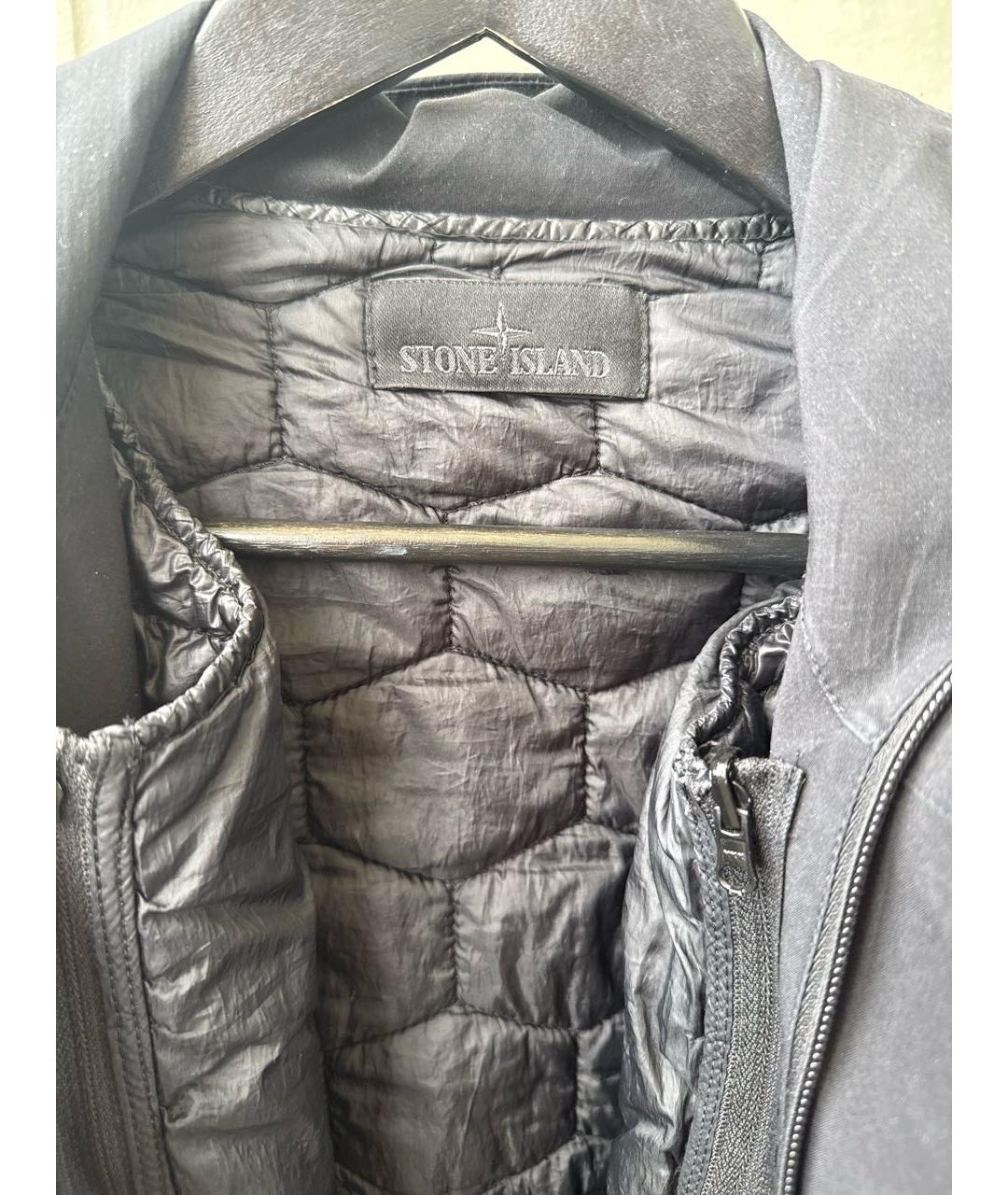 STONE ISLAND Черная полиамидовая парка, фото 3