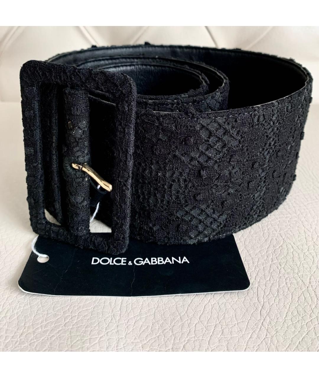 DOLCE&GABBANA Черный ремень, фото 9