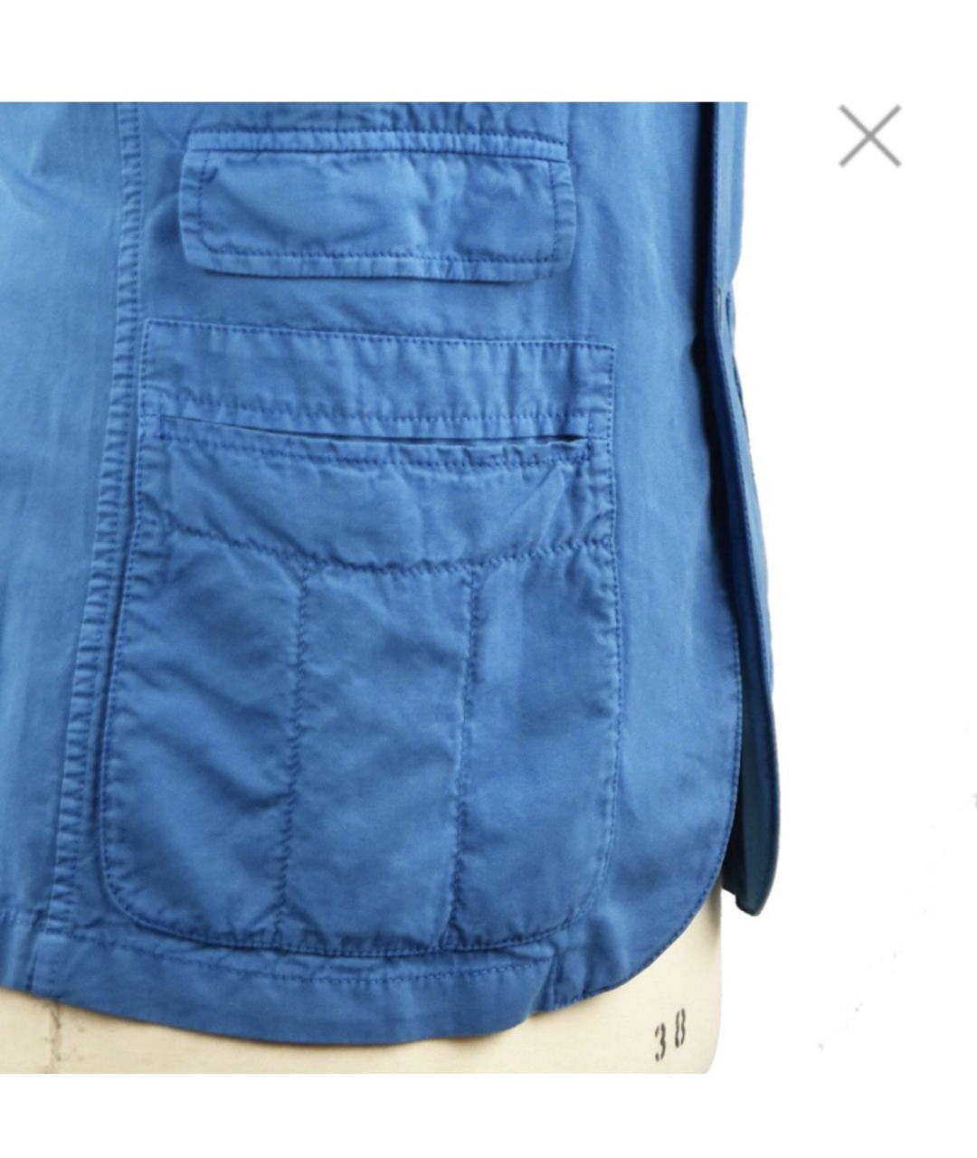 KITON Голубой хлопковый пиджак, фото 3