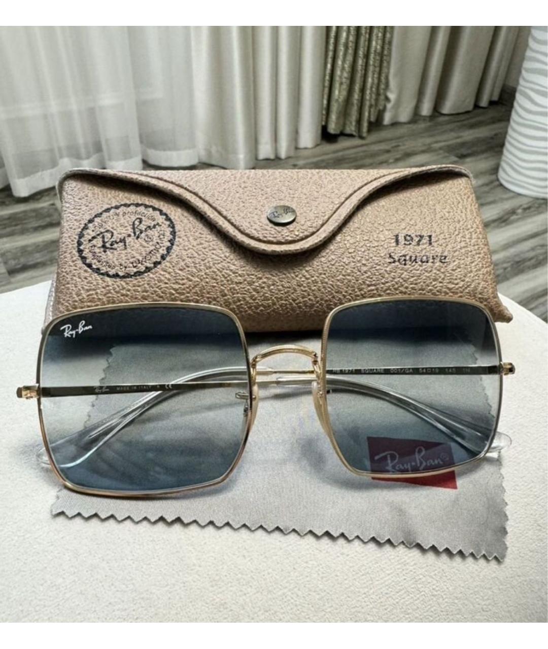 RAY BAN Мульти металлические солнцезащитные очки, фото 9
