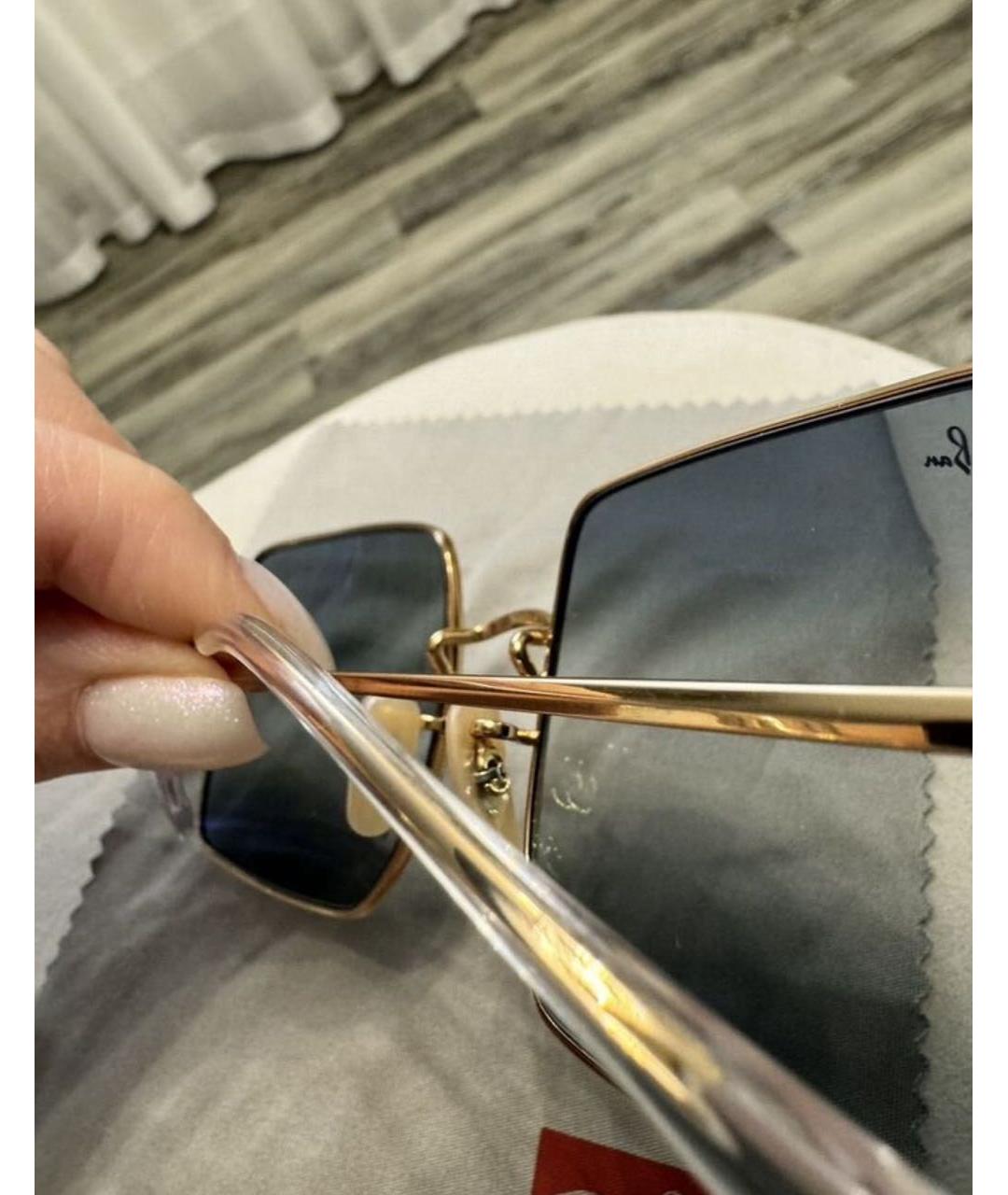 RAY BAN Мульти металлические солнцезащитные очки, фото 2