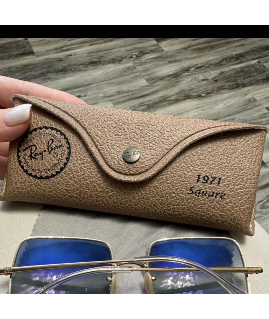 RAY BAN Мульти металлические солнцезащитные очки, фото 4