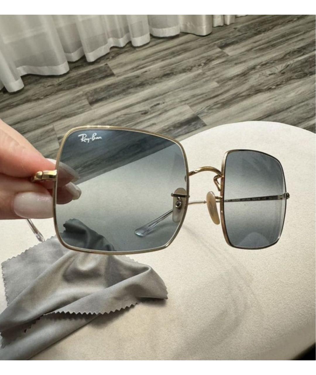 RAY BAN Мульти металлические солнцезащитные очки, фото 3
