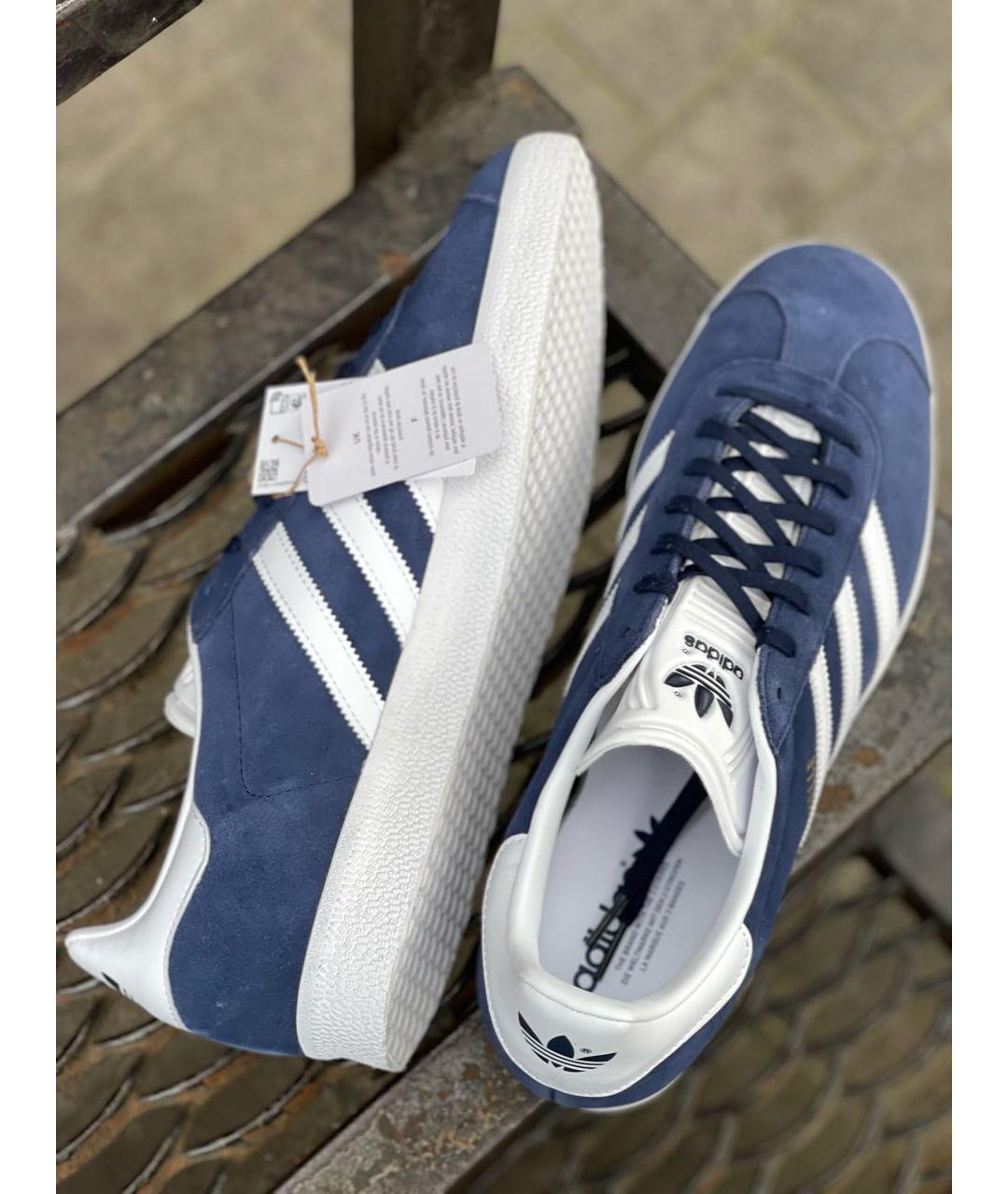 ADIDAS Темно-синие замшевые низкие кроссовки / кеды, фото 8