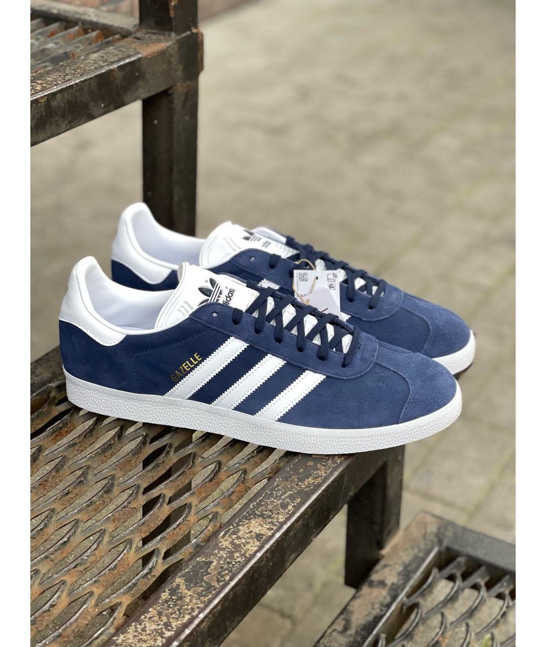 ADIDAS Темно-синие замшевые низкие кроссовки / кеды, фото 4