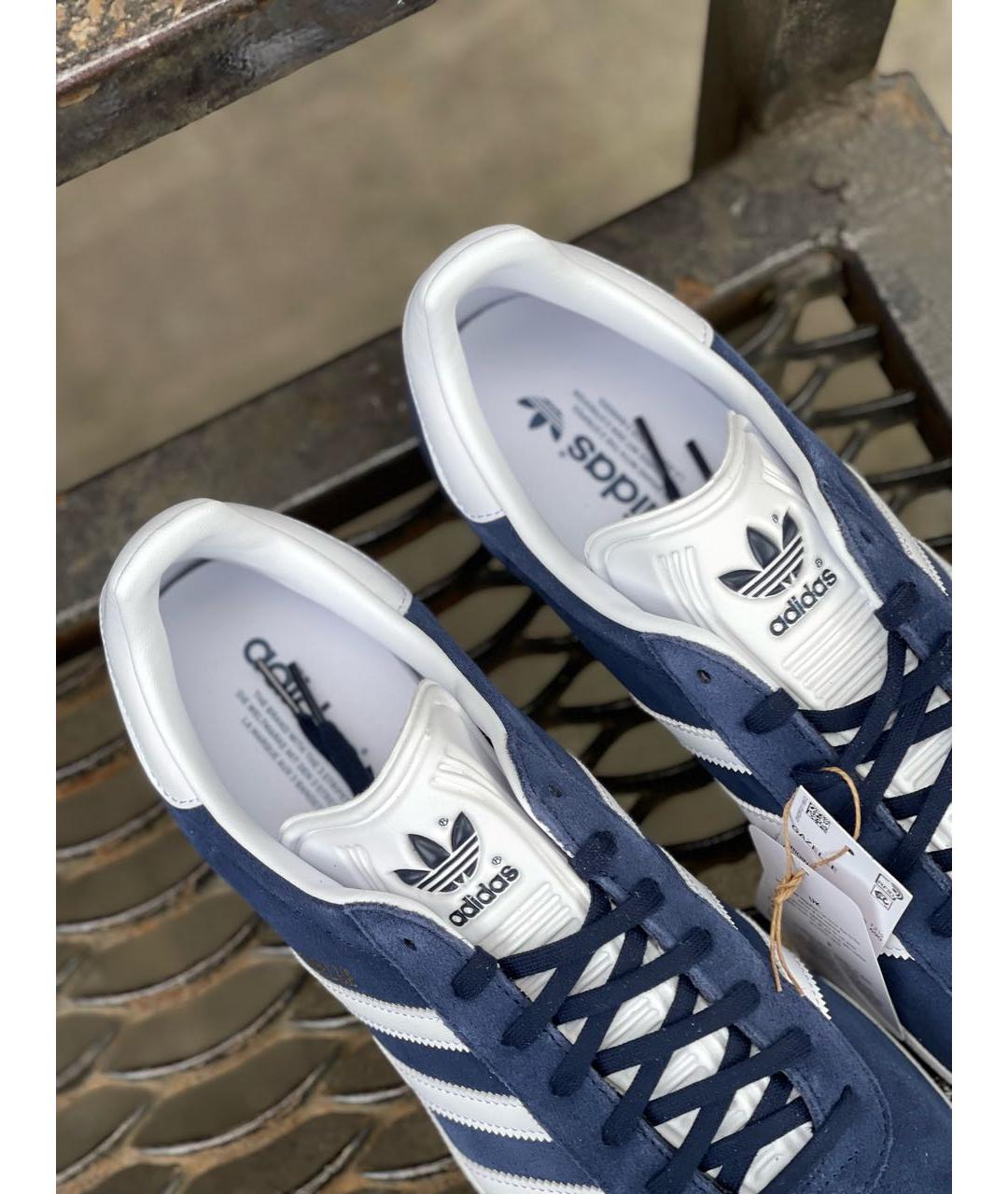 ADIDAS Темно-синие замшевые низкие кроссовки / кеды, фото 5