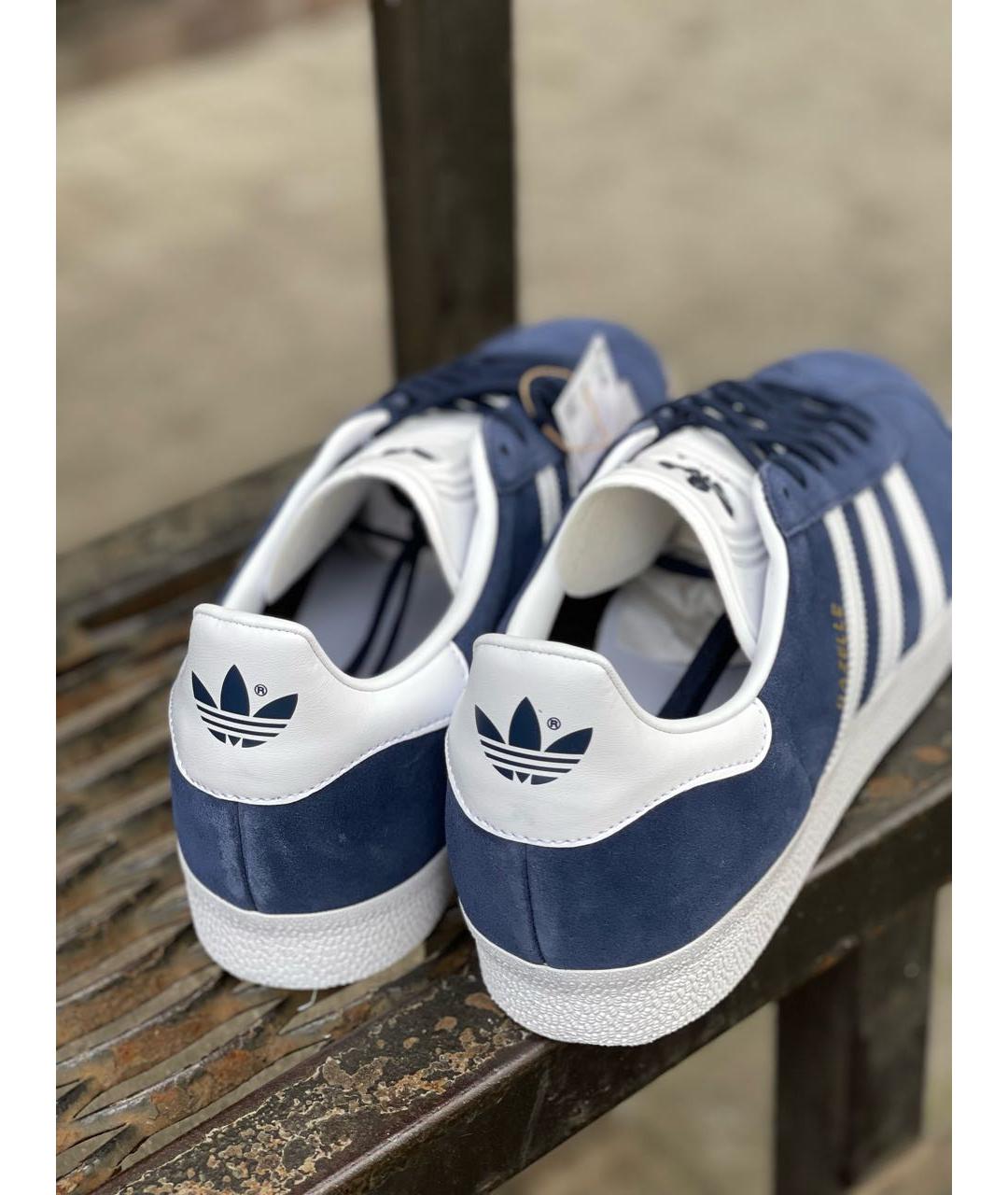 ADIDAS Темно-синие замшевые низкие кроссовки / кеды, фото 6