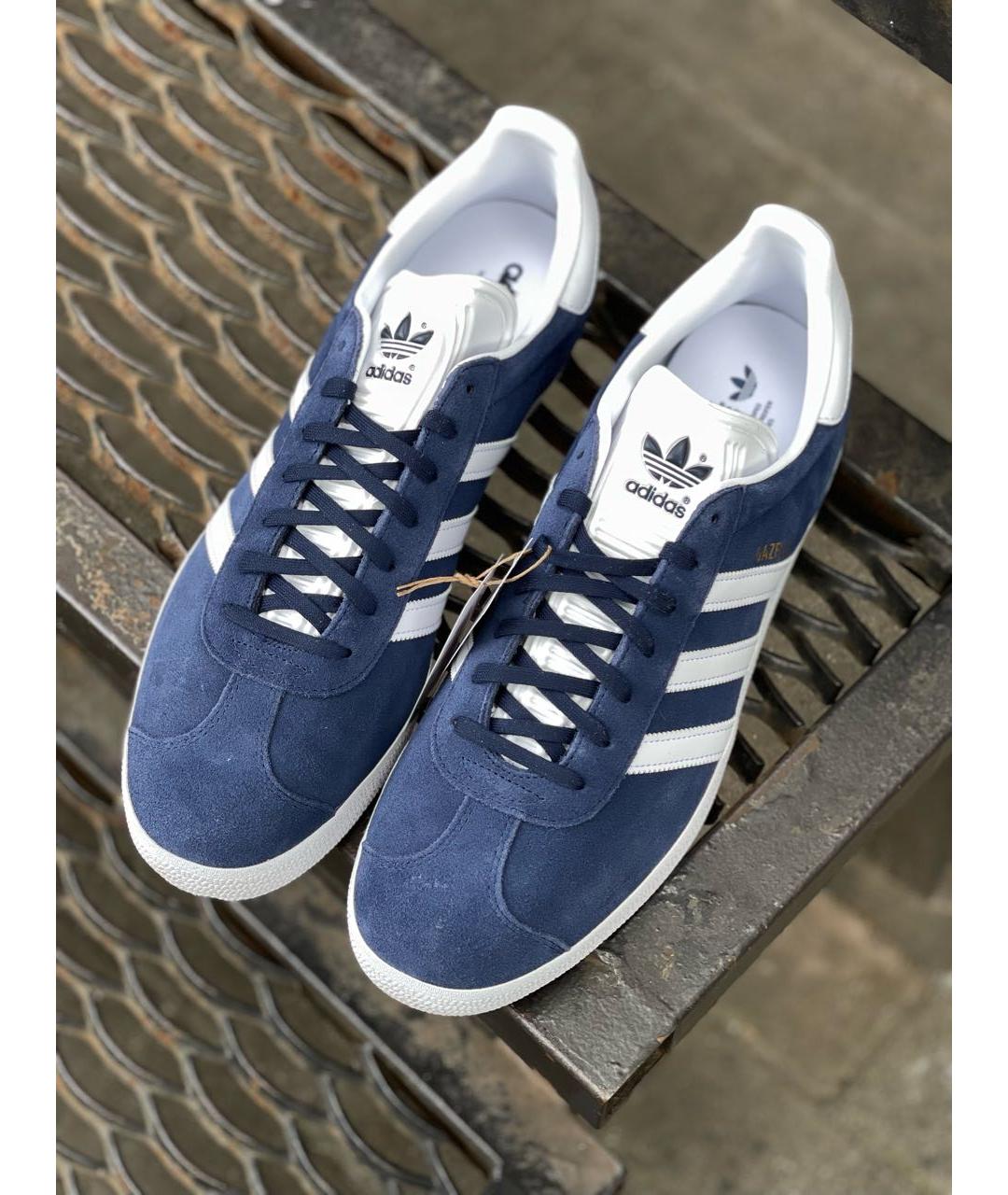 ADIDAS Темно-синие замшевые низкие кроссовки / кеды, фото 3