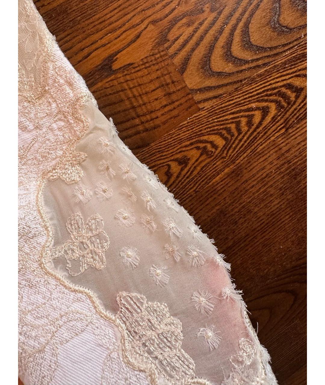 ERMANNO SCERVINO Белые хлопковые прямые джинсы, фото 2