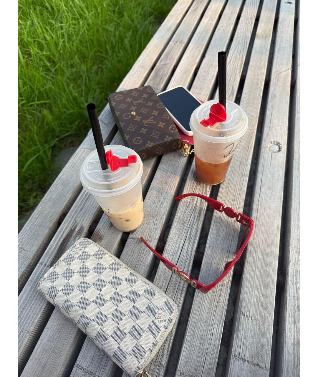 LOUIS VUITTON Серый кошелек, фото 8