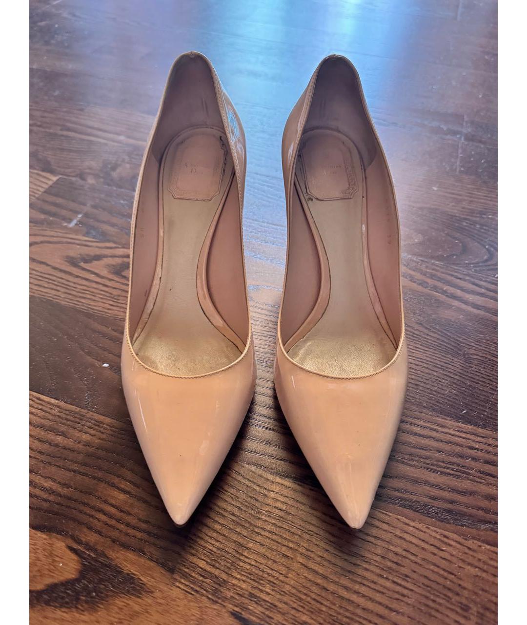 CHRISTIAN DIOR Розовые туфли из лакированной кожи, фото 2