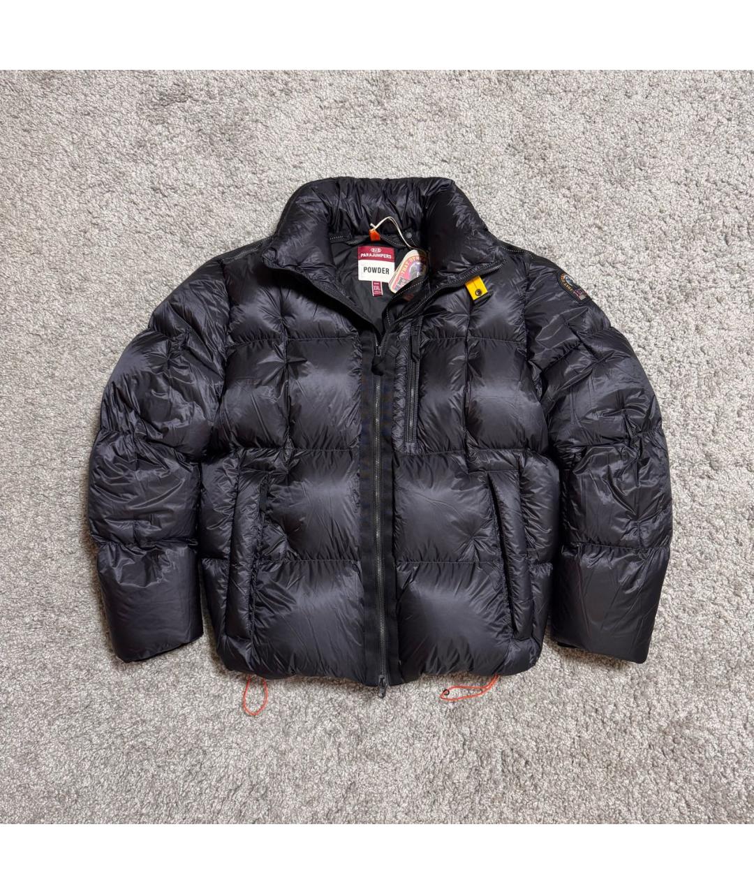 PARAJUMPERS Черный полиуретановый пуховик, фото 8