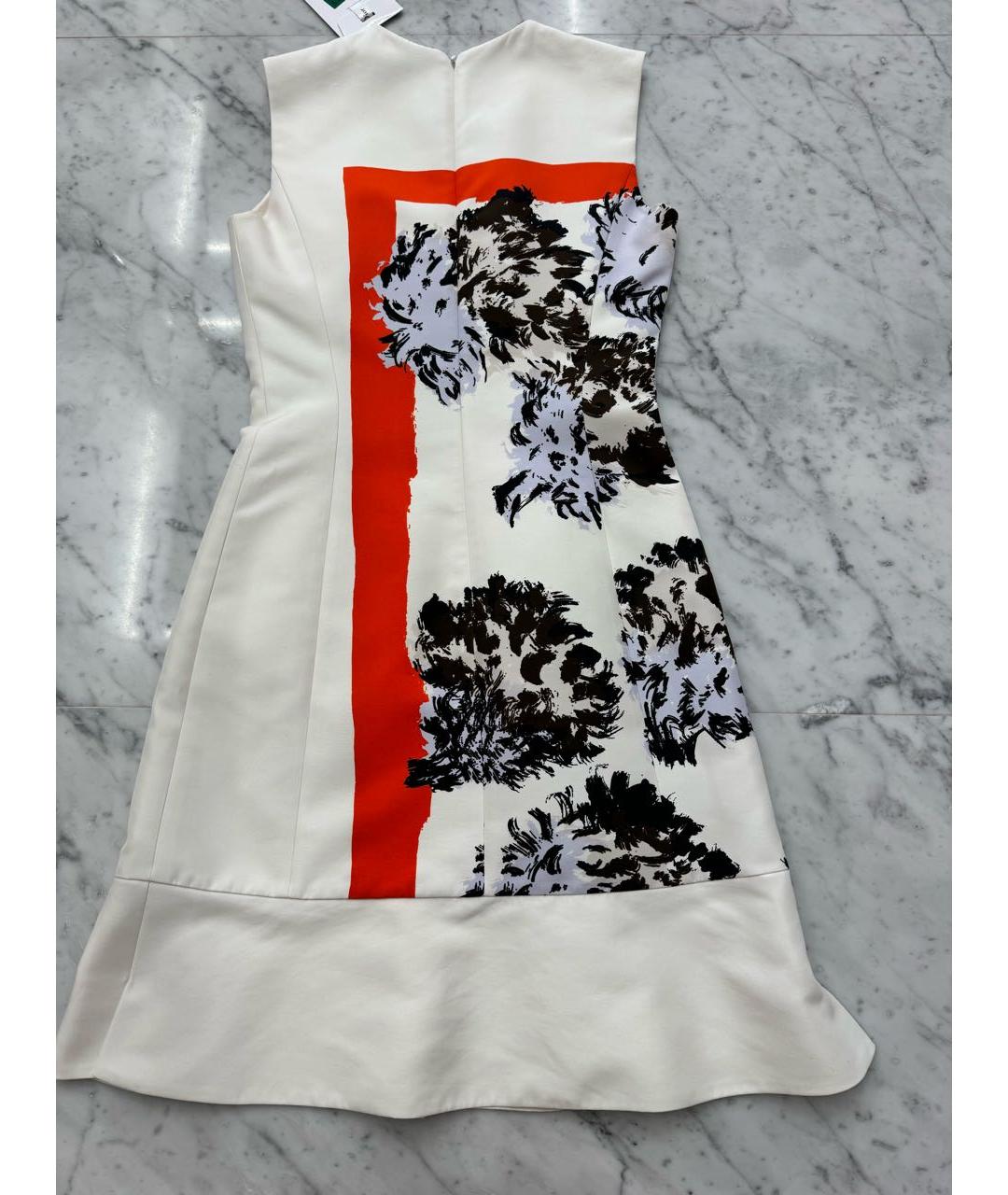 CHRISTIAN DIOR Мульти хлопко-эластановое коктейльное платье, фото 3