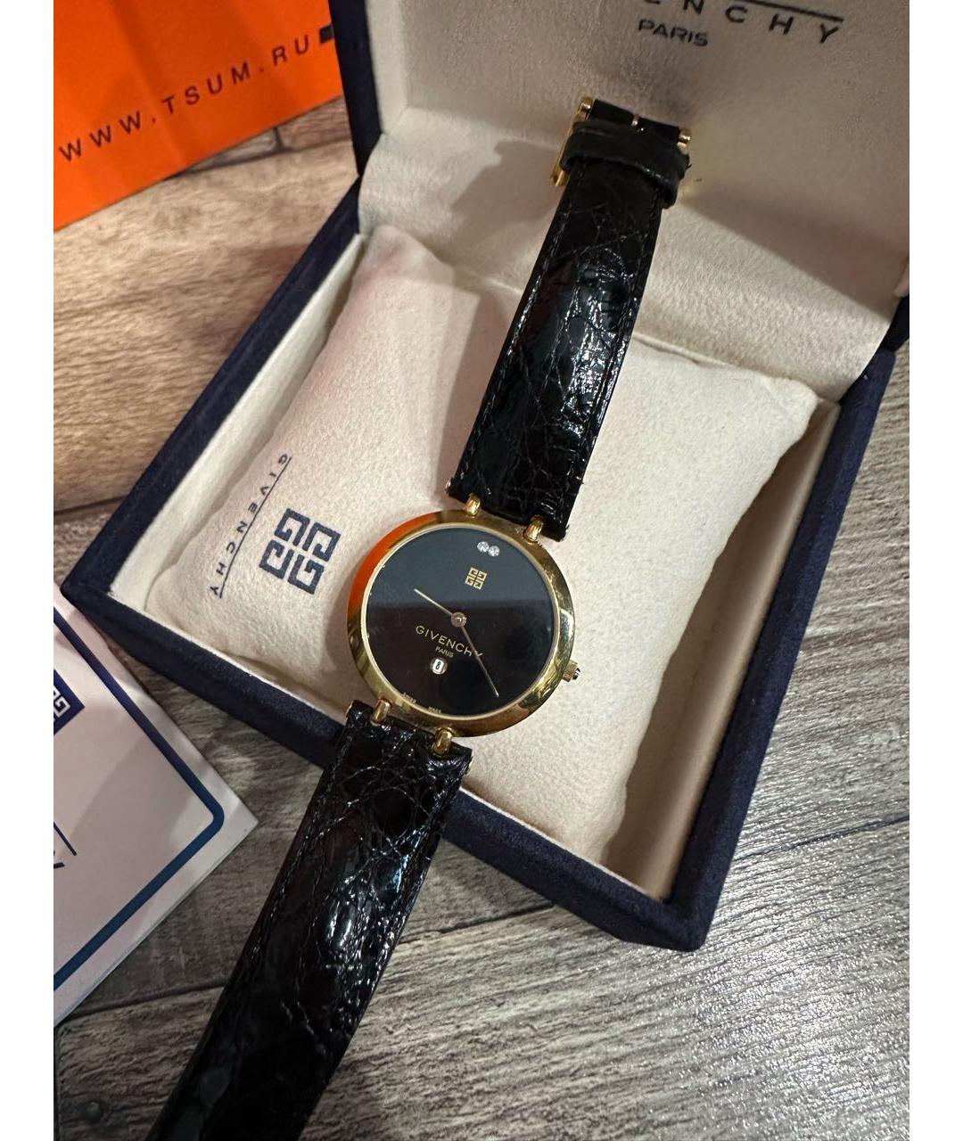 GIVENCHY Черные часы, фото 4