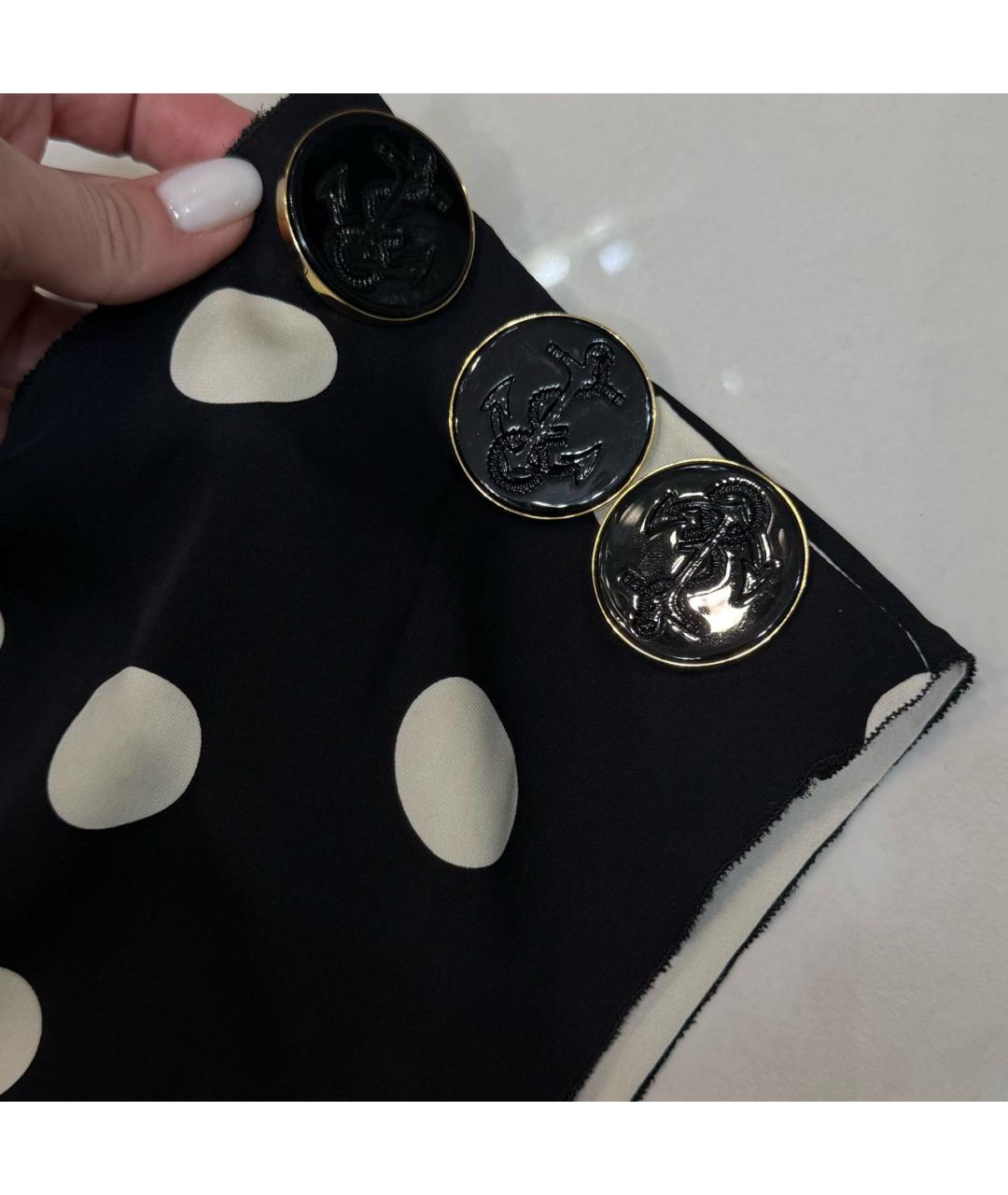 DOLCE&GABBANA Черное шелковое коктейльное платье, фото 2