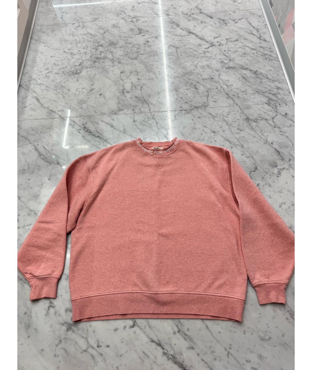 ACNE STUDIOS Коралловый хлопковый джемпер / свитер, фото 5