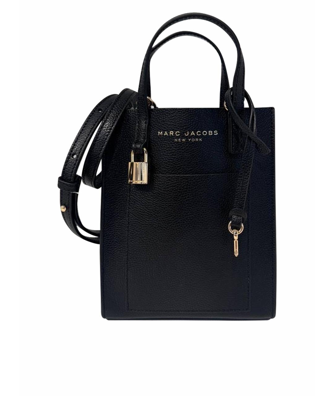 MARC JACOBS Черная кожаная сумка через плечо, фото 1