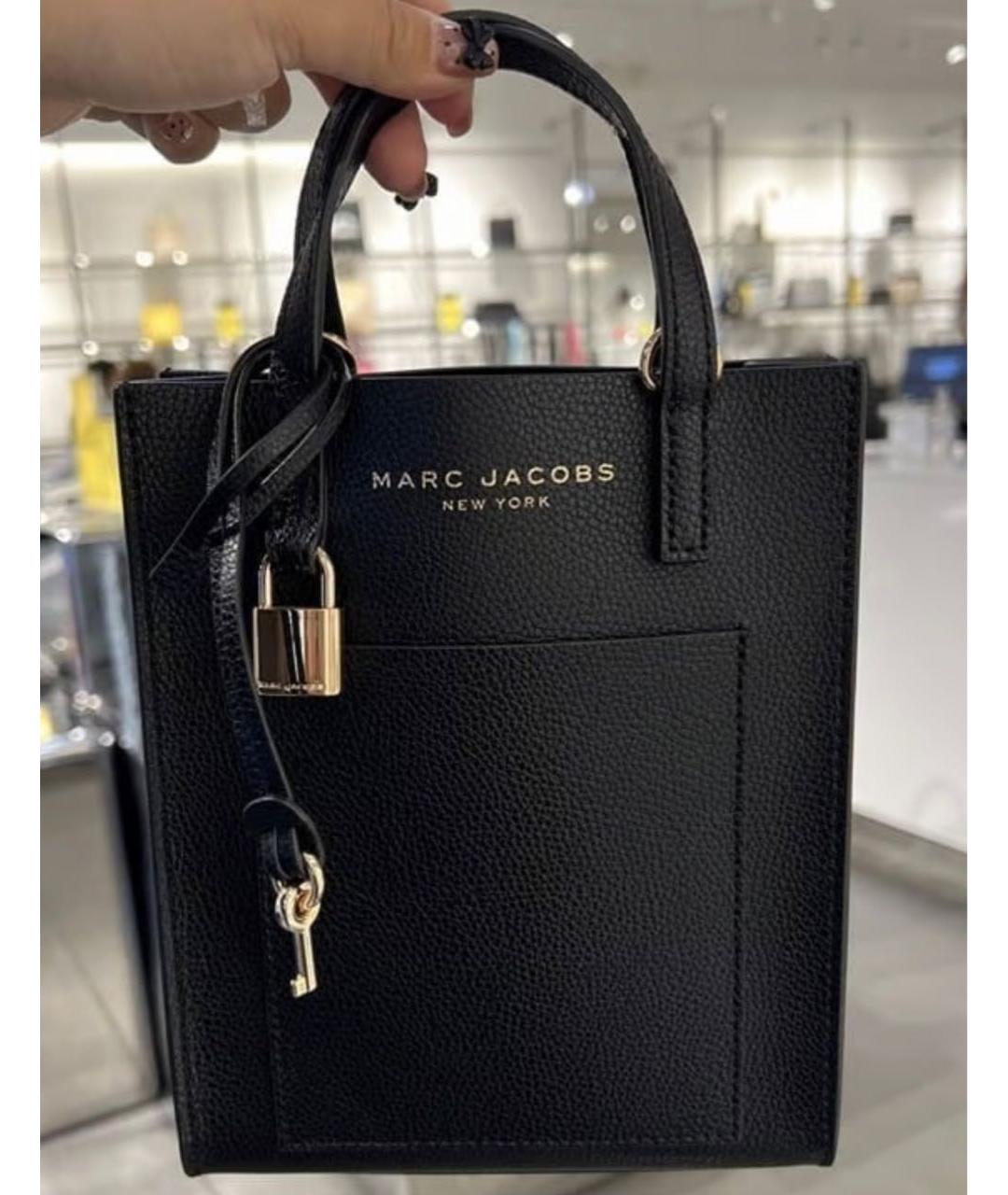 MARC JACOBS Черная кожаная сумка через плечо, фото 5