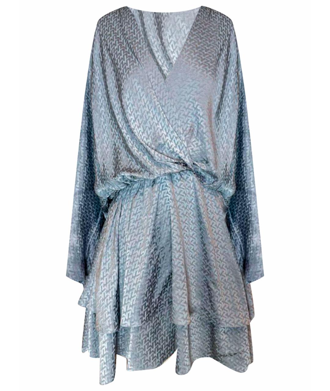 ZADIG & VOLTAIRE Серое шелковое коктейльное платье, фото 1