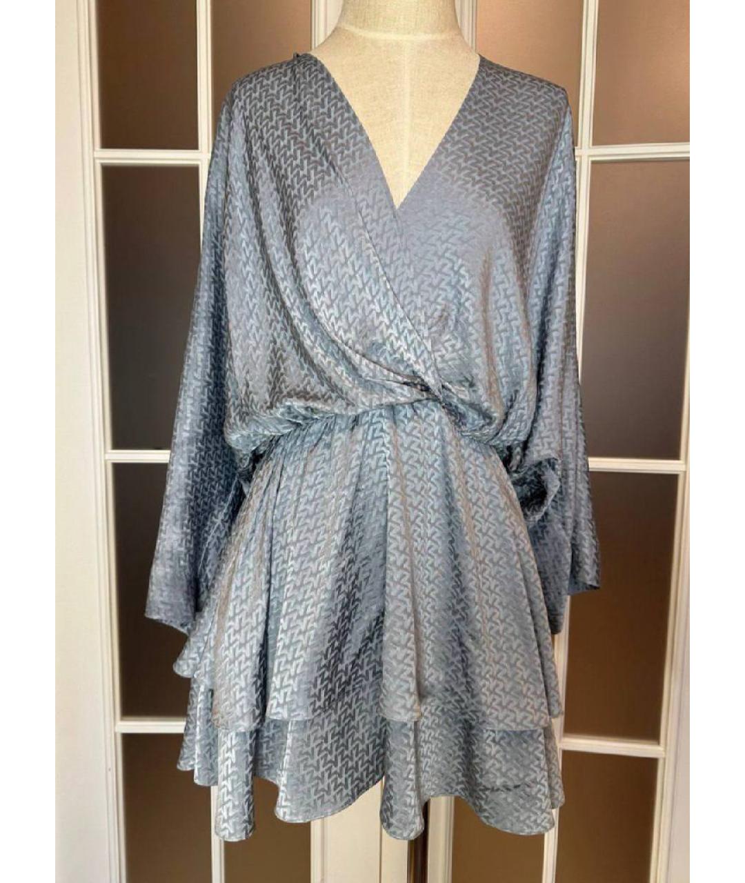 ZADIG & VOLTAIRE Серое шелковое коктейльное платье, фото 8