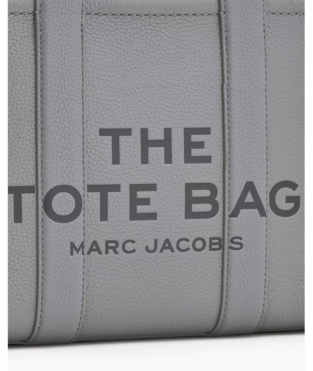 MARC JACOBS Серая кожаная сумка тоут, фото 3