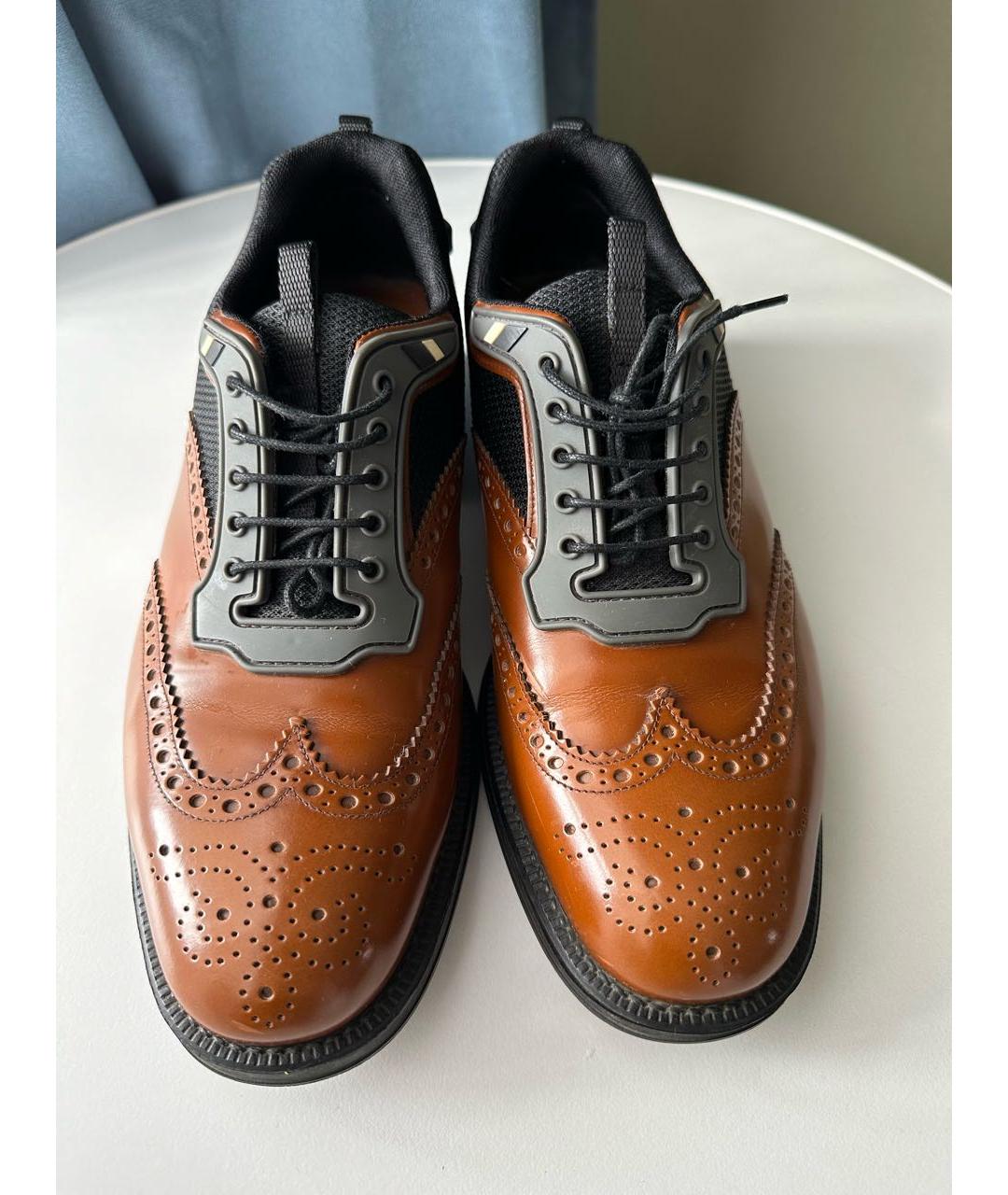 PRADA Коричневые туфли из лакированной кожи, фото 2