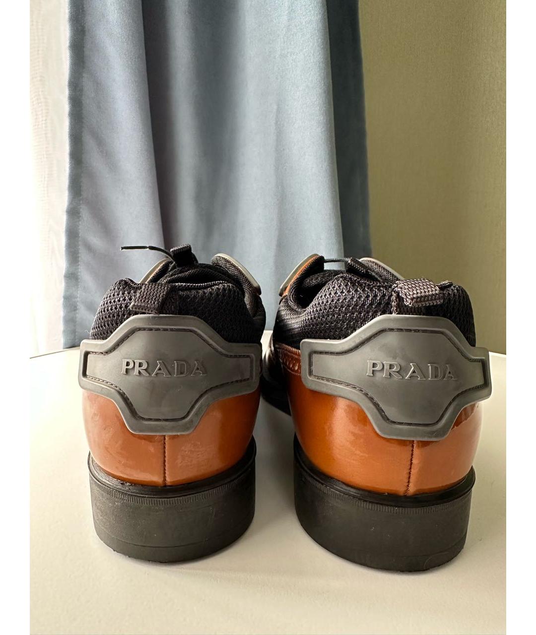 PRADA Коричневые туфли из лакированной кожи, фото 4