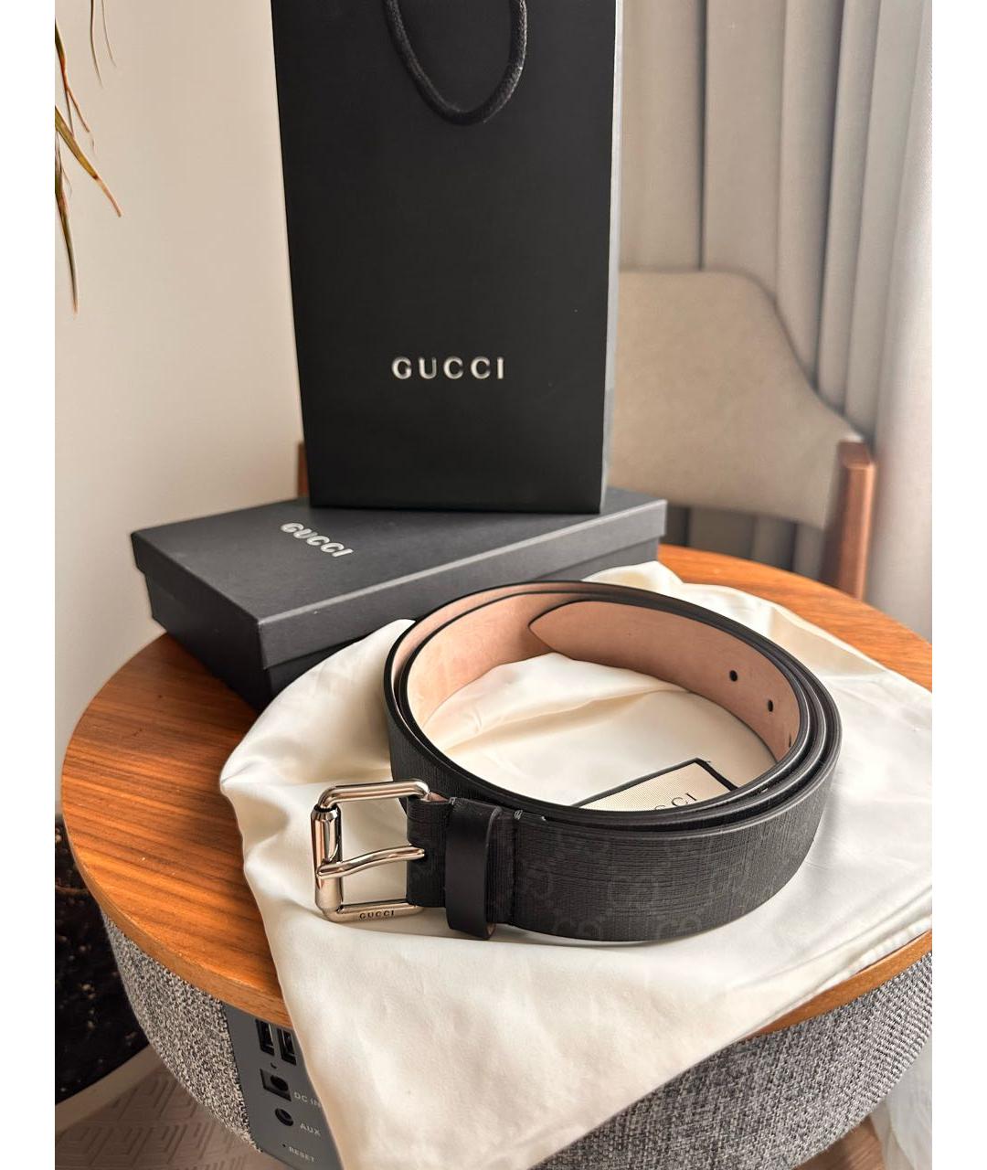 GUCCI Черный ремень, фото 6