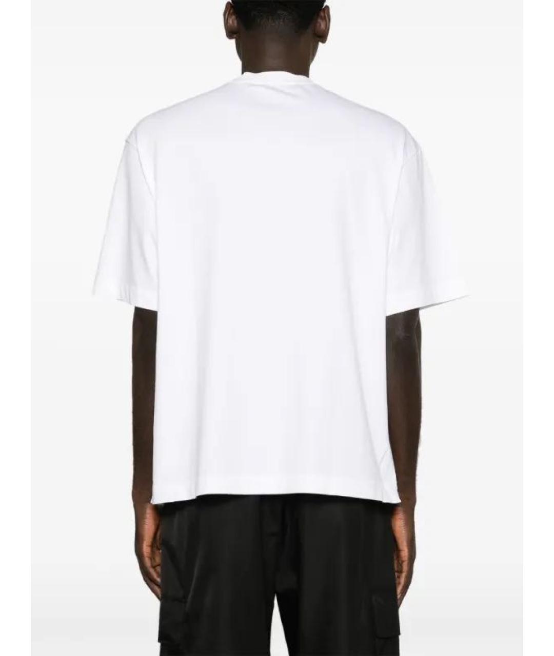 OFF-WHITE Белая хлопковая футболка, фото 2