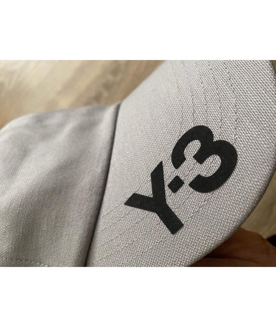 Y-3 Серая хлопковая кепка/бейсболка, фото 6