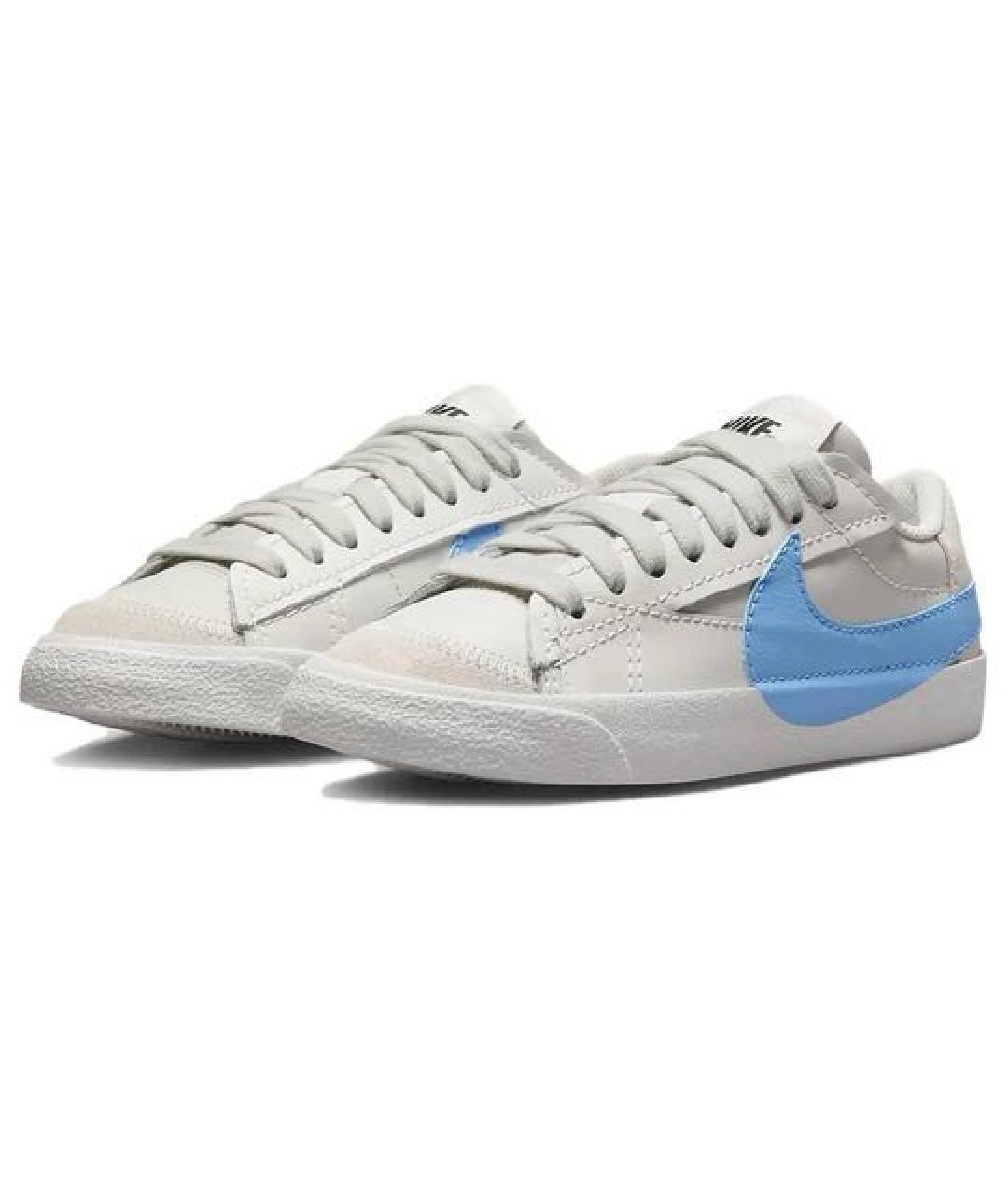NIKE Бежевые кожаные кеды, фото 3