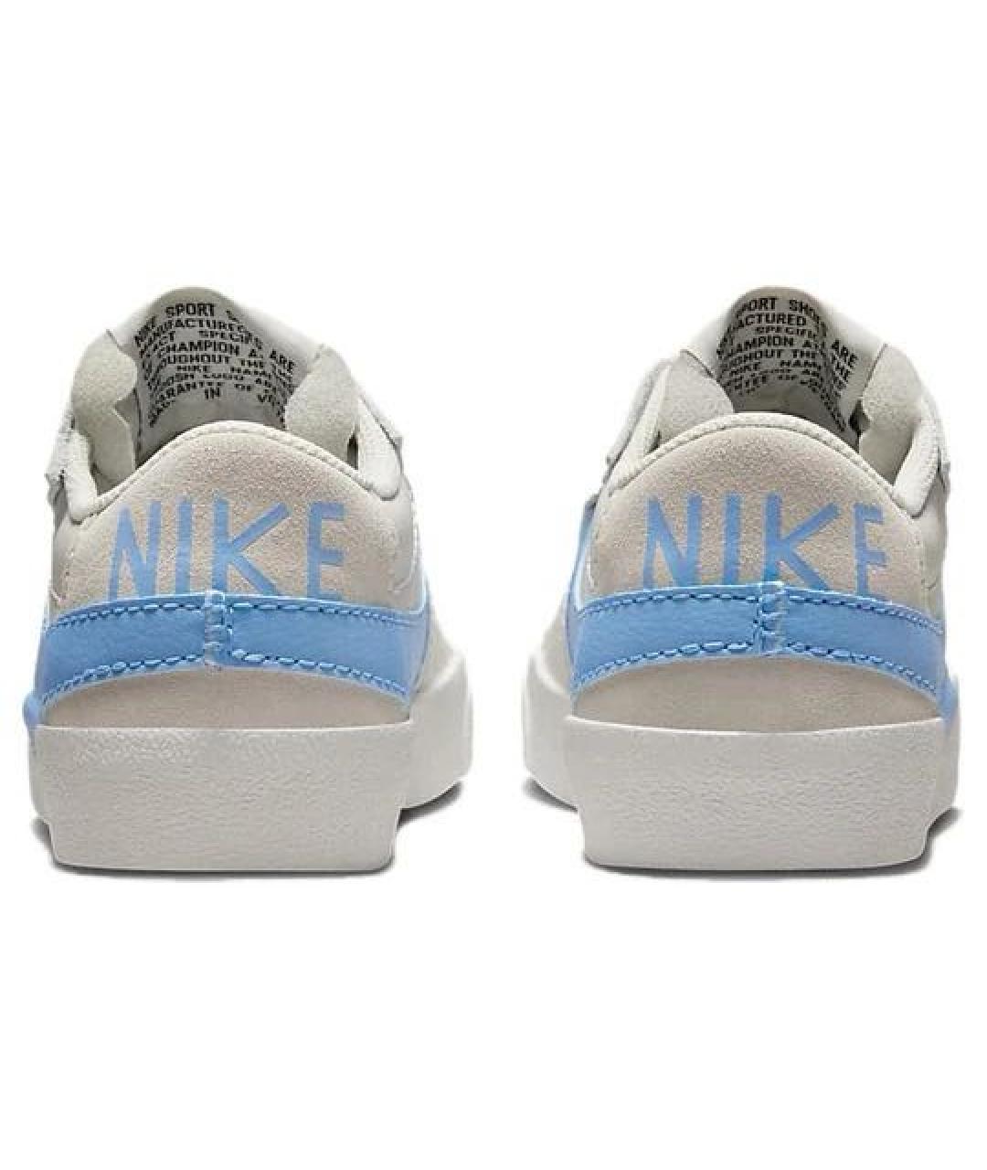 NIKE Бежевые кожаные кеды, фото 5