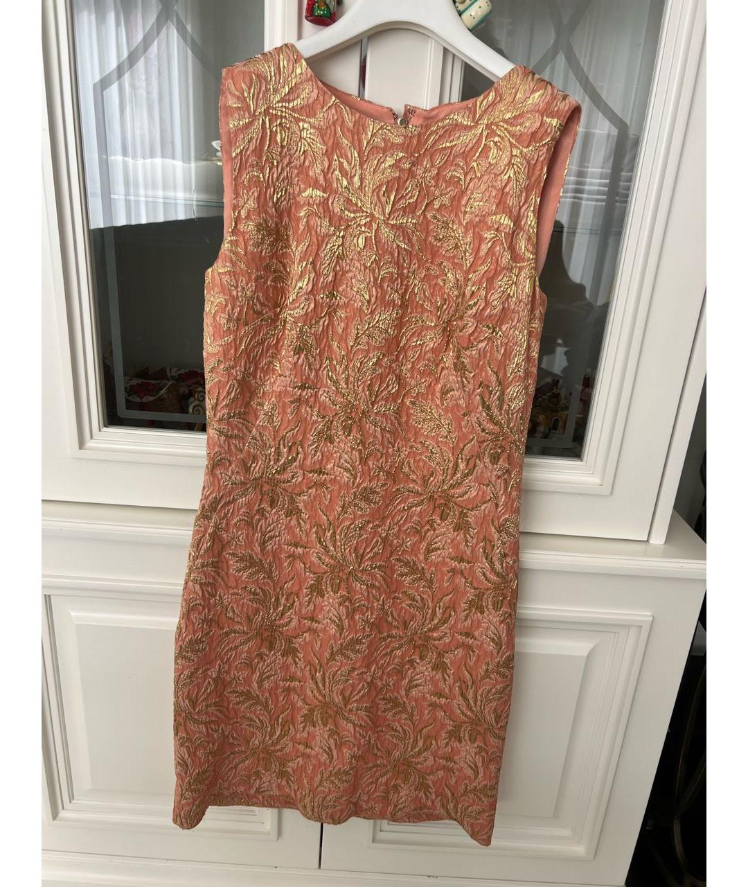 DOLCE&GABBANA Розовое коктейльное платье, фото 8