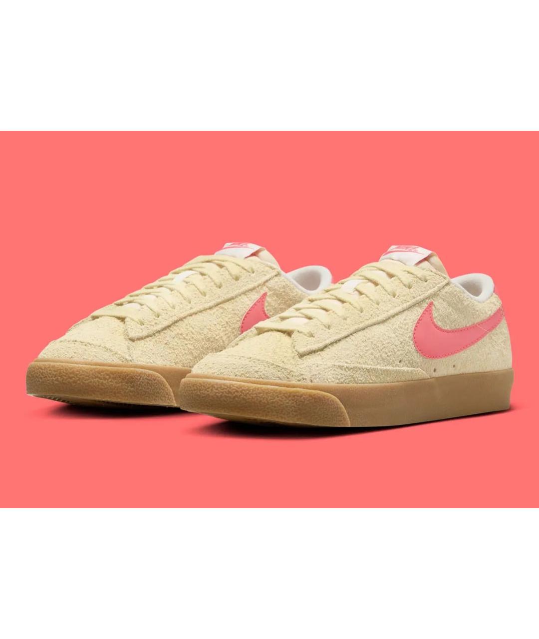 NIKE Бежевые замшевые кеды, фото 3
