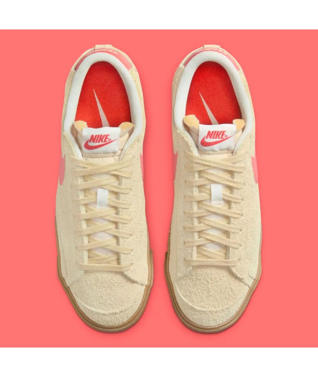 NIKE Бежевые замшевые кеды, фото 4