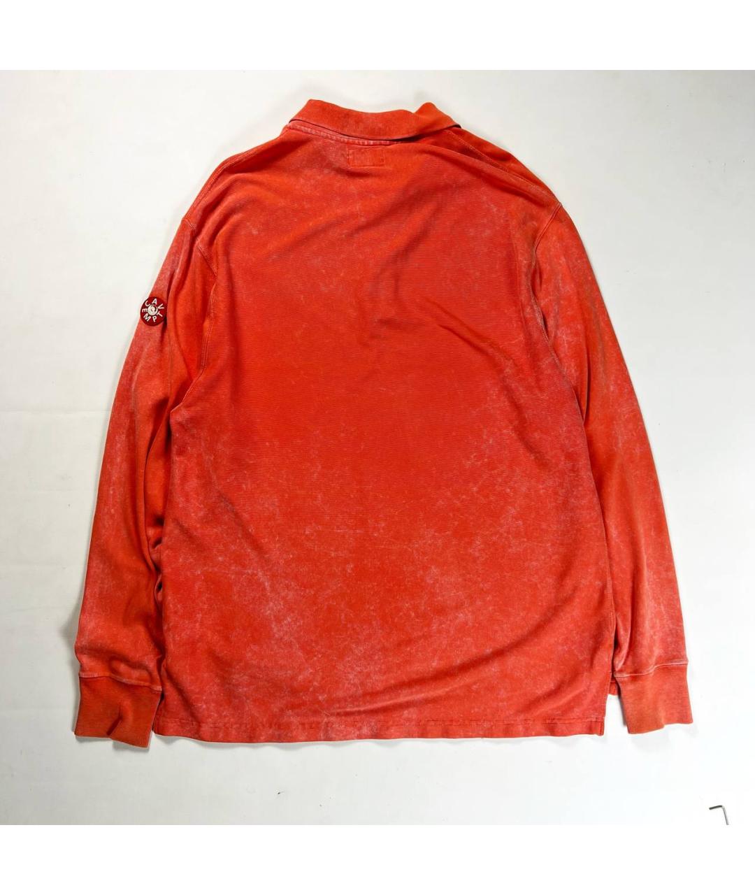 CAV EMPT Оранжевое хлопковое поло с длинным рукавом, фото 4