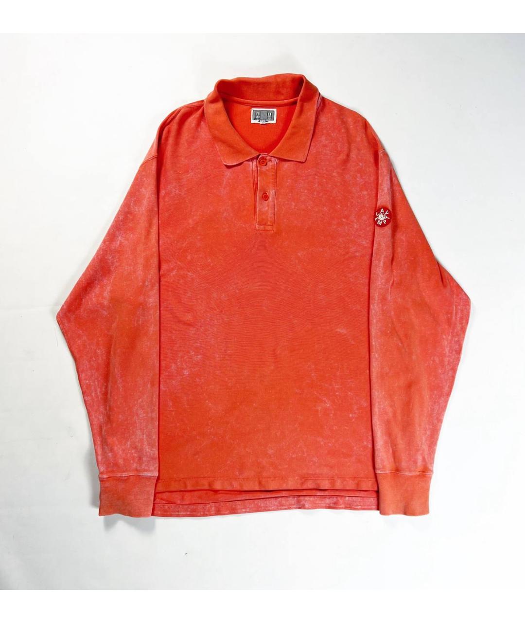 CAV EMPT Оранжевое хлопковое поло с длинным рукавом, фото 8