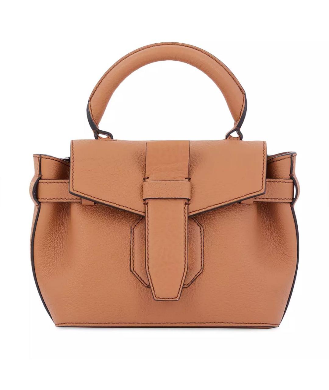 LANCEL Оранжевая кожаная сумка через плечо, фото 1