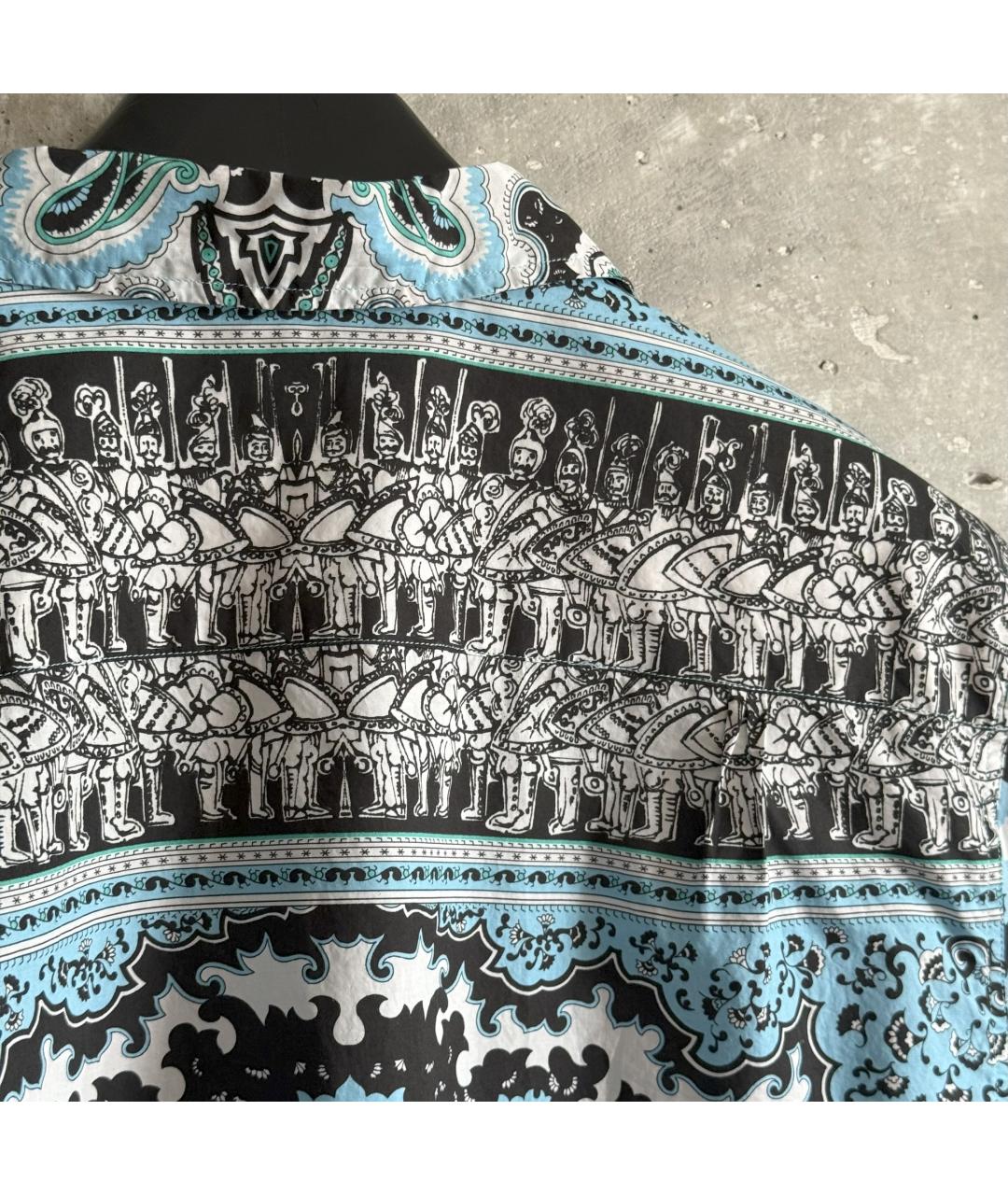 DOLCE&GABBANA Голубая хлопковая кэжуал рубашка, фото 8