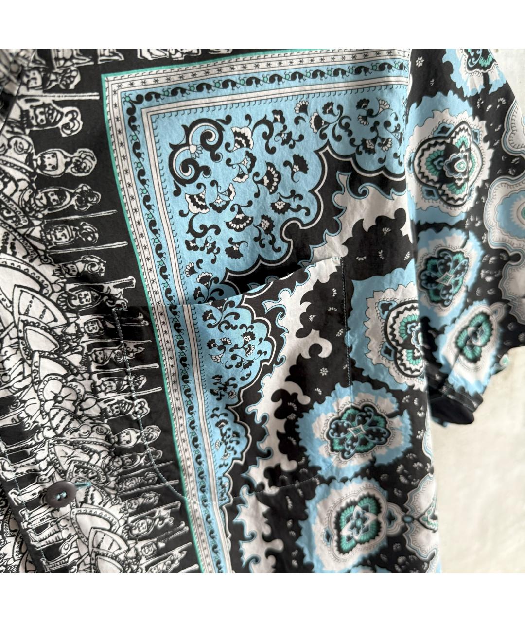 DOLCE&GABBANA Голубая хлопковая кэжуал рубашка, фото 3