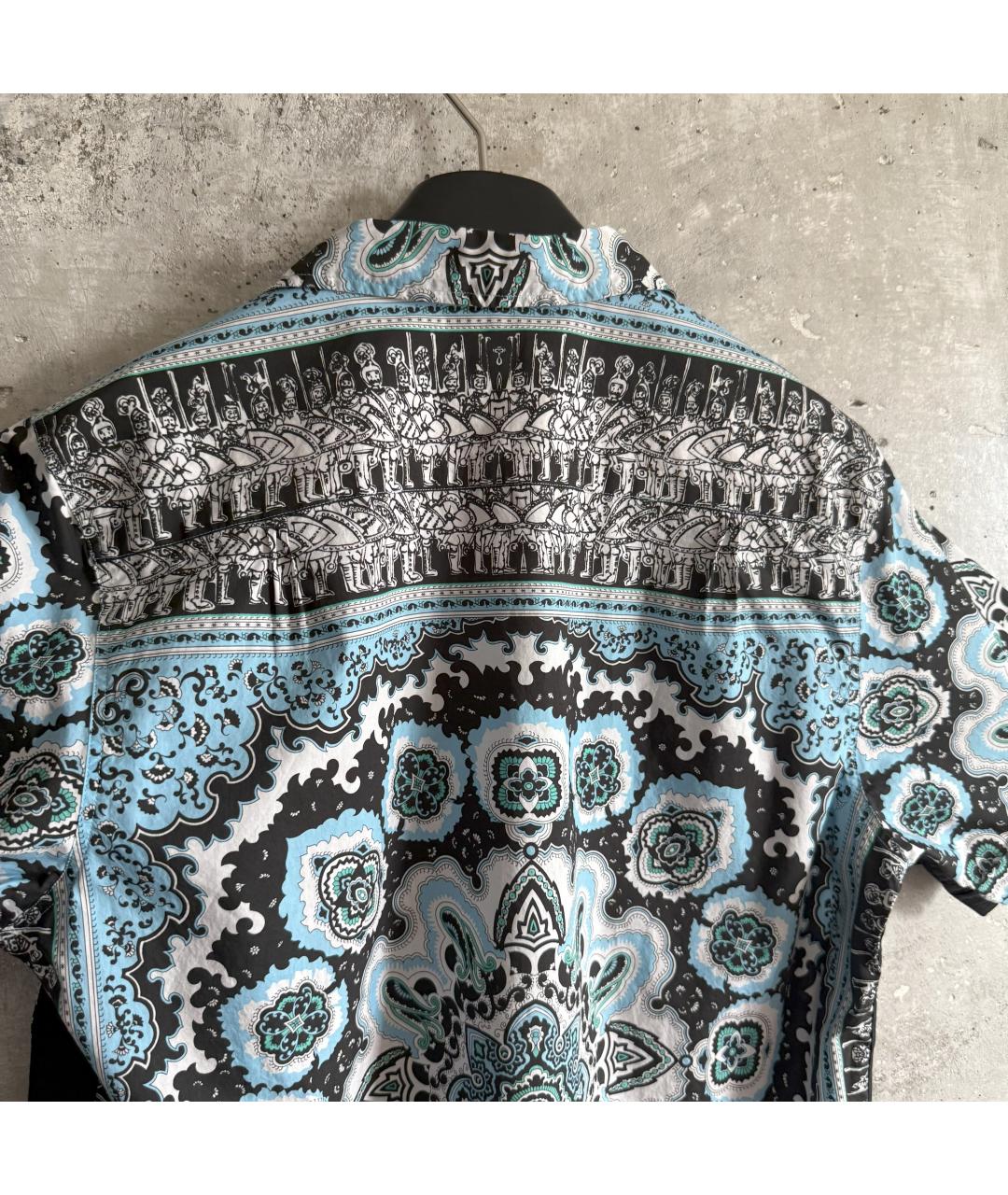 DOLCE&GABBANA Голубая хлопковая кэжуал рубашка, фото 7