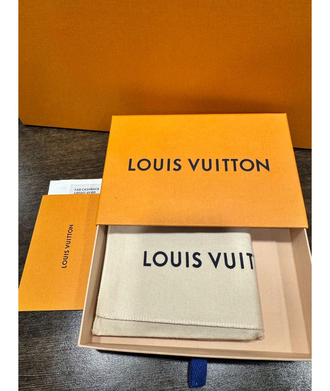 LOUIS VUITTON Антрацитовый кошелек, фото 5
