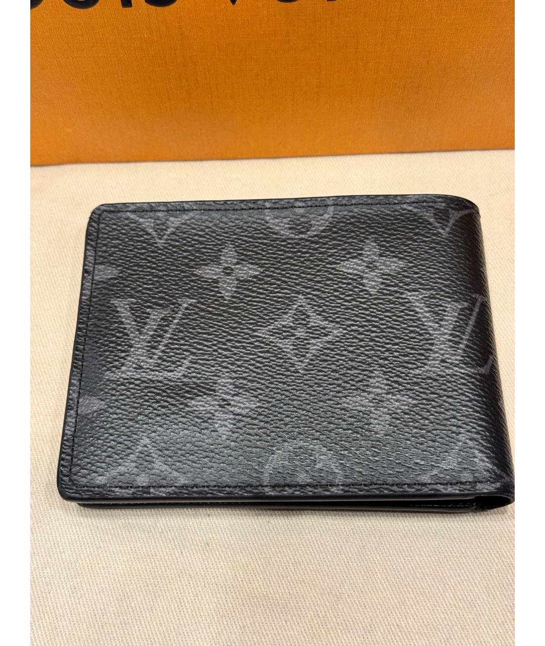 LOUIS VUITTON Антрацитовый кошелек, фото 2