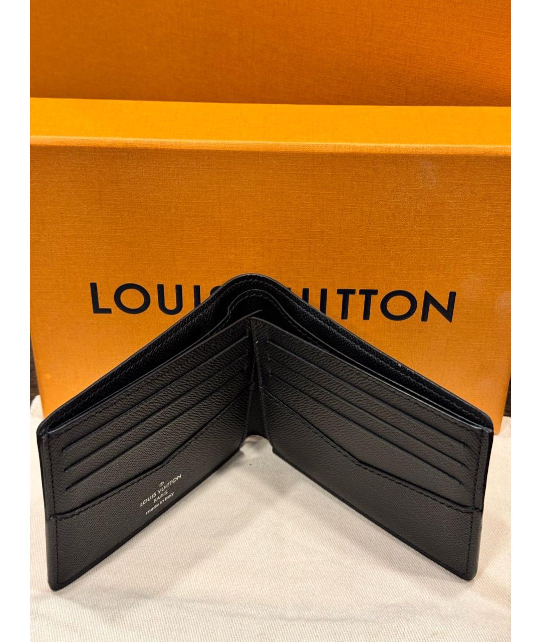 LOUIS VUITTON Антрацитовый кошелек, фото 3