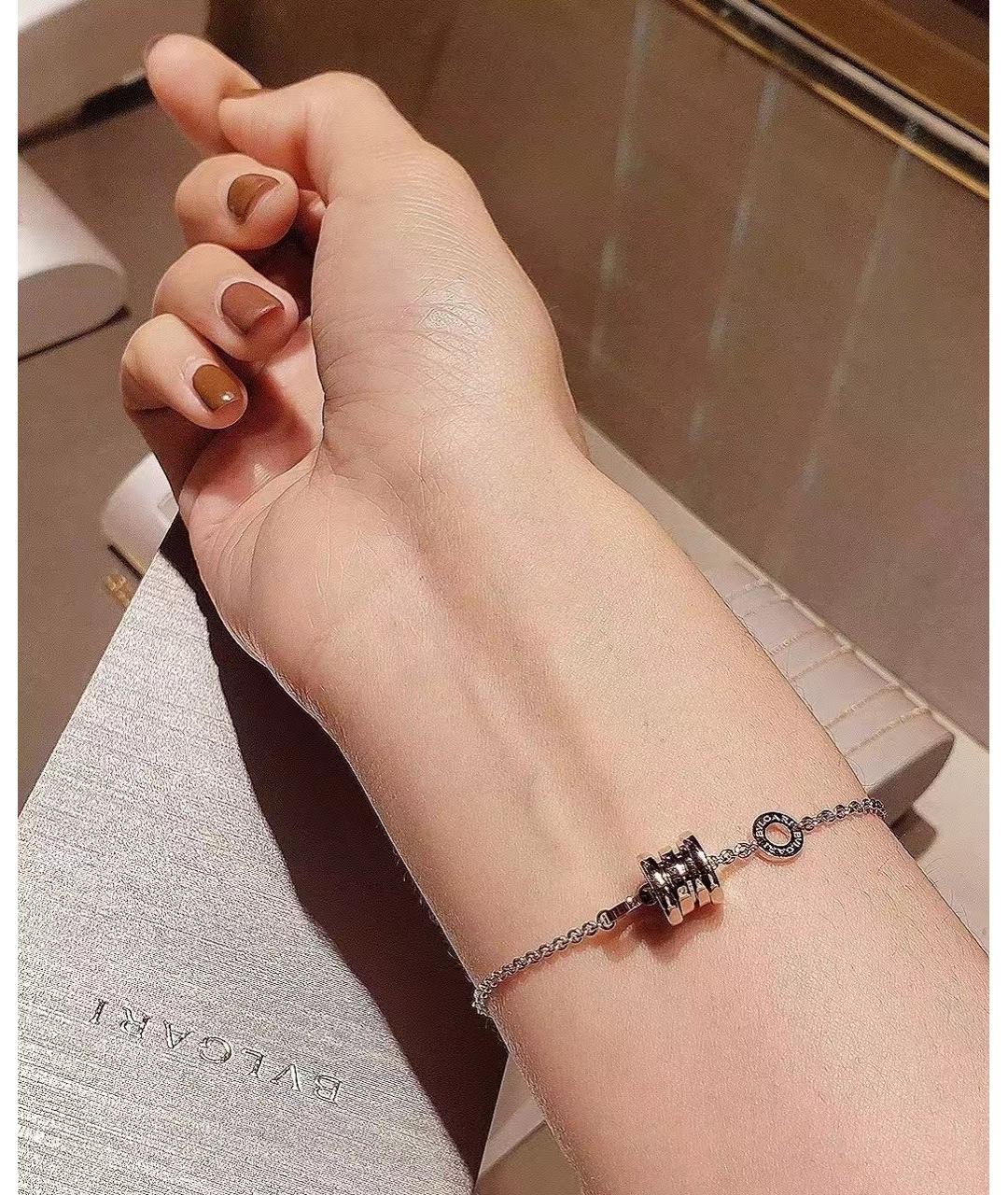 BVLGARI Серебрянный браслет из белого золота, фото 4