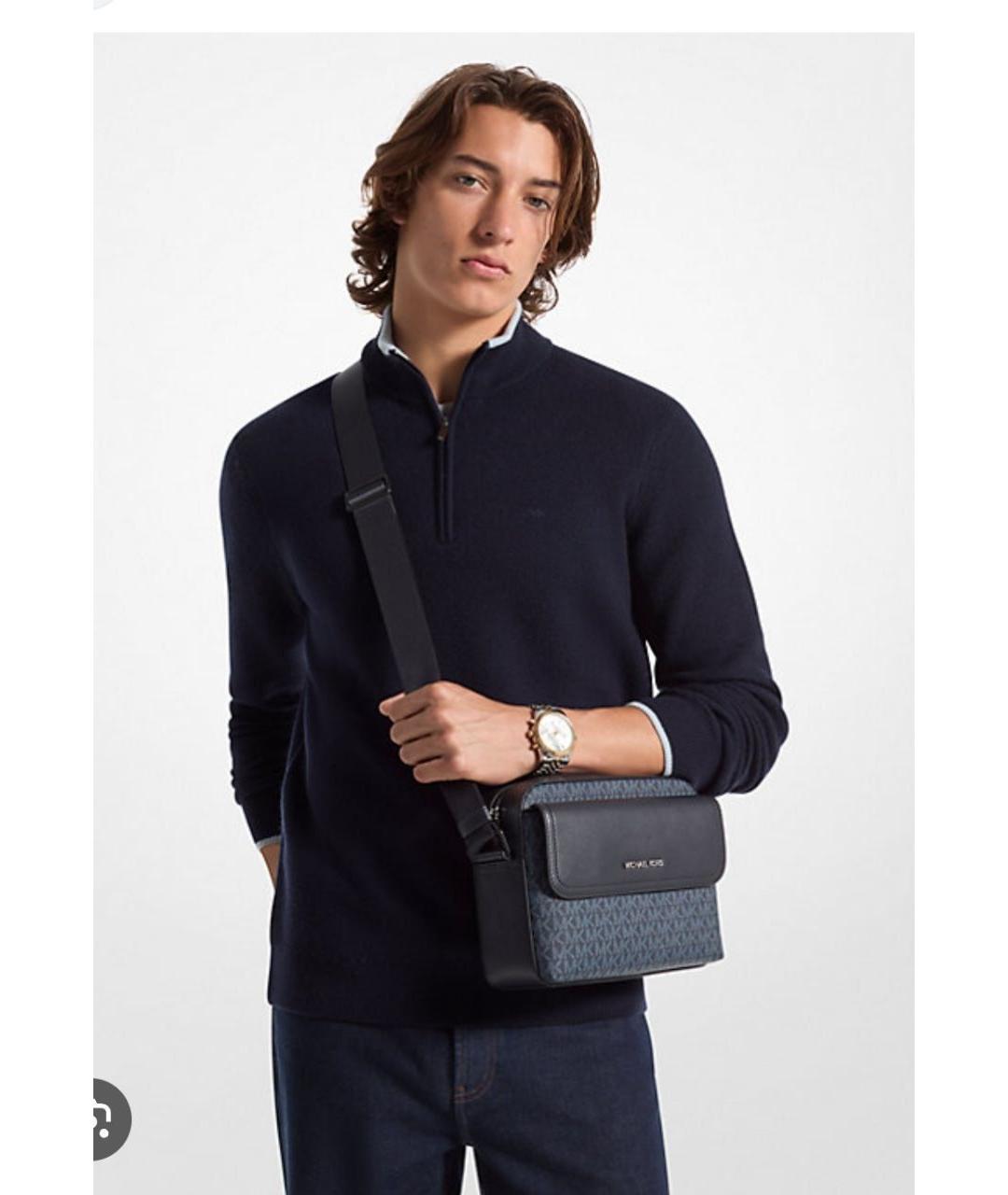 MICHAEL KORS Черная сумка на плечо из искусственной кожи, фото 4