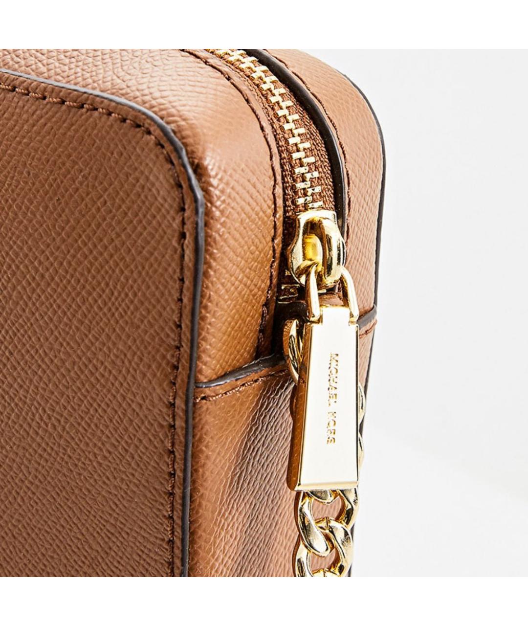 MICHAEL KORS Коричневая кожаная сумка через плечо, фото 2